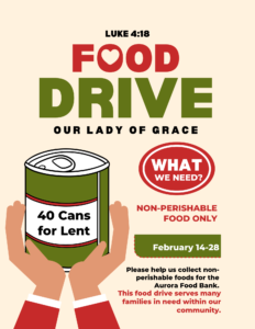 40 Cans for Lent Food Drive
