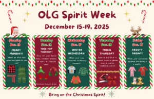 OLG Spirit Week December 15–19, 2025