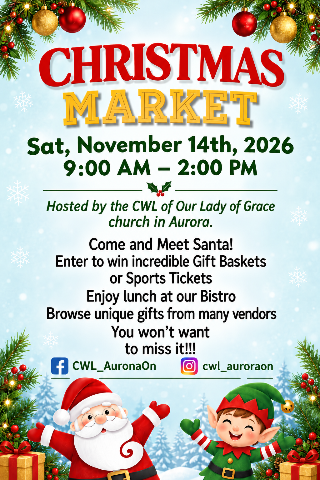 Christmas Market 2026 – Our Lady of Grace Church
